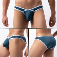 Wholesale Japanese, Korean, European And American Mens Low Waist Panties-Head Sexy Mesh Breathable Briefs Bikini E-089