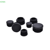 ?【Lowest price】HOMA 10pcs Black Plastic lags end ฝาครอบใส่ปลั๊ก Bung สำหรับท่อกลม