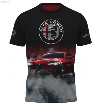 NEW (สต็อกเพียงพอ) Alfa 2023 Romeo D074 3D T Shirt T SHIRTคุณภาพสูง size:S-5XL