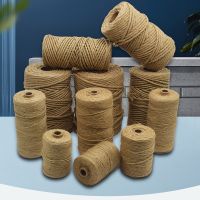 【YD】 5mm Jute Fabric Rope Hemp Twisted Cord Macrame String Twine Roll Basket Garden Decoration Gifts Scratch