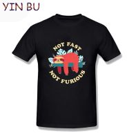 MenS Not Fast Not Furious Cartoons T Shirt MenS Awesome Tee Shirt Short Sleeve Crew Neck T-Shirt Cotton Clothing Plus Size 3Xl S-4XL-5XL-6XL