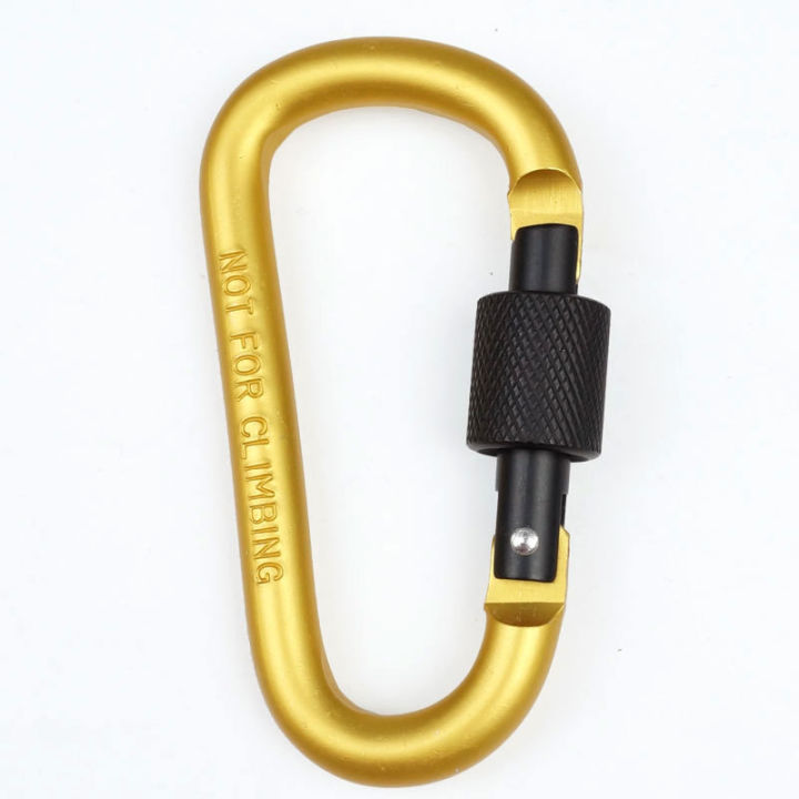 chanyoot-คาราไบเนอร์-คาราบิเนอร์อะลูมิเนียม-คาราบิเนอร์-ตะขอ-carabiner-d-shape-คาราไบเนอร์-รูปตัวdขนาด-8-cm-ตะขอแขวน