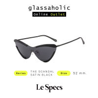 [ลดกระหน่ำ] แว่นกันแดด LE SPEC รุ่น THE SCANDAL SATIN BLACK ทรง Cat Eye สำหรับตัวแม่ Y2K