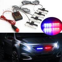 【CW】 4x3 Strobelights stroboscopes lights fso flashes flasher Car Motorcycle Grill Warning Fireman Ambulance