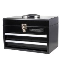 กล่องเครื่องมือช่างขนาดเล็ก สีดำ 2 ลิ้นชัก  Compact Tool Box 2 Drawer Black