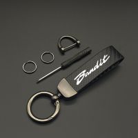 High-Grade Carbon Leather Motorcycle Keychain Key Rings for Suzuki BANDIT GSF 250 400 650 600 S N 1250 GSF1250 GSF650 GSF600