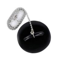 【YF】▦  Rubber Sink Sewer Drain Plug with Chain Basins Stopper Leakproof