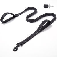 Dual Handle Dog Leash Reflective Padded Dog Leash Heavy Duty Lead Rope For Small Large Dogs Outdoors Trainning Running Leash