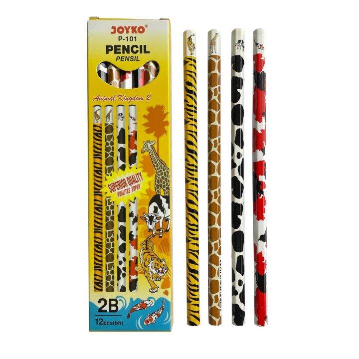 Pensil 2B Joyko P-101 Animal Kingdom 2 | Lazada Indonesia