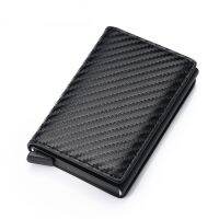 （Layor wallet）  BISI GORO Anti-Theft Rfid BlockingWallet MenCarbon FiberUnisexInformation AluminumPurse