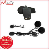 Original Maxto M3/M2 / M3S /M2C หมวกกันน็อครถจักรยานยนต์ Intercom หูฟังอุปกรณ์เสริมพร้อมไมโครโฟน + ผู้ถือ Mount CLAMP คลิป-x7d