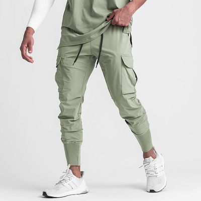 Gym Mens Quick Drying Running Jogging Pants Soft Joggers Sweatpants Long Trousers Fitness Sport Training Casual Cargo Pants