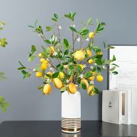 Artificial Lemon Branch Indoor Decoration Ornament Fruit Arrangement Accessories