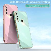 สำหรับ Huawei P30 Lite เคสโทรศัพท์,6D Electroplating TPU Soft Shell Anti Drop Back Cover