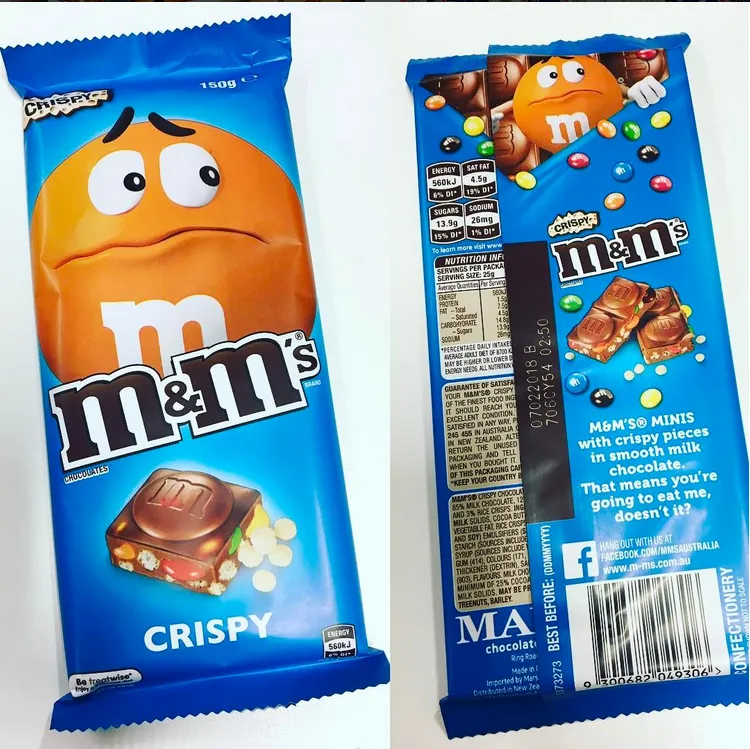 M&M's Crispy Milk Chocolate Bar (150g)