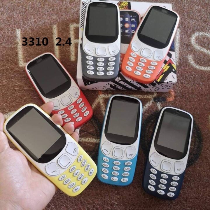 มือถือ3310-โทรศัพท์ปุ่มกด-4g-2ซิม-ไลน์-เฟส-ได้-รุ่นใหม่-หน้าจอ2-4