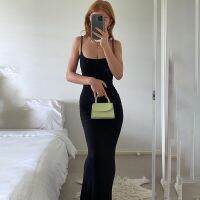 COD DSFWEWWWWW Womens Stitching Casual Sleeveless High Waist Long Dress