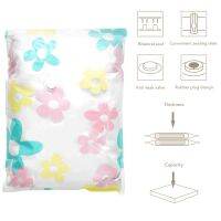 Flower Vacuum Compression Plastic Packaging Bag Storage Organizers Pouch130 x 100cm For Clothes Blankets Covers Travel Accesso