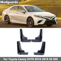 ชุดแม่พิมพ์รถโคลนอวัยวะเพศหญิงสำหรับ Toyota Camry 2018 2019ฐาน SE XSE XV70บังโคลนยามสาดโคลนพนังบังโคลนพิทักษ์จัดแต่งทรงผม