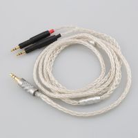 Audiocrast HiFi 6.5mm 2.5mm XLR 4.4mm 16 Core OCC Silver Plated Braided Earphone Headphone Cable For Audio-Technica ATH-R70X