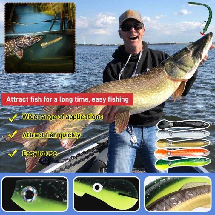titony Artificial Soft Loach Fishing Lure TTail Soft Bait Bionic Bait