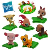 ถูกที่สุด น่ารักที่สุด ของแท้ hasbro โมเดล ตุ๊กตา เพ็ทช็อป pet shop ฐานวงกลม 8 ตัว