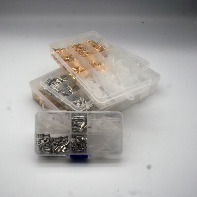 Box mounted 120/270/600pcs spring insert sheath 2.8 / 4.8 / 6.3 cold pressed set terminal block butt plug auto connectors termin Electrical Connectors