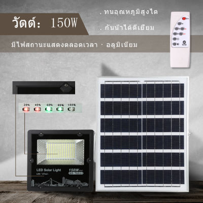 50W 75W 100W 150W 200W 300W JD ไฟ led ไฟสปอร์ตไลท์ solar light ไฟ Solar Cell ใช้พลังงานแสงอาทิตย์ Outdoor Waterproof แผงโซล่าเซลล์