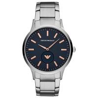 นาฬิกาข้อมือผู้ชาย ARMANI Renato Blue Dial Silver Stainless Steel Bracelet Men Watch AR11137 สายสแตน