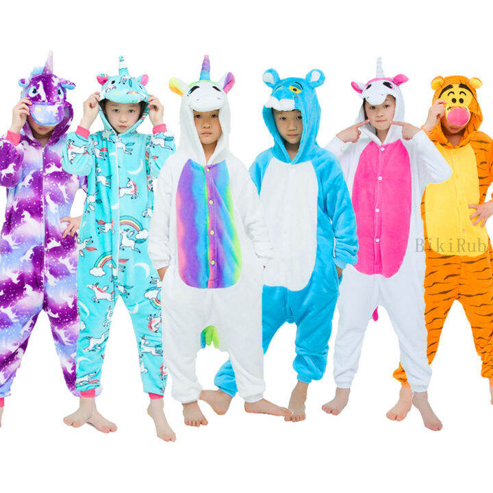 children-flannel-pajamas-kids-winter-sleepwear-boys-onesies-girls-pajamas-sets-unicorn-tiger-panda-totoro-animal-pyjama