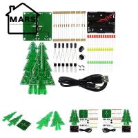 MARS Christmas Tree LED Flash DIY Kit 3D Circuit Parts Glitter Electronic Learning Set