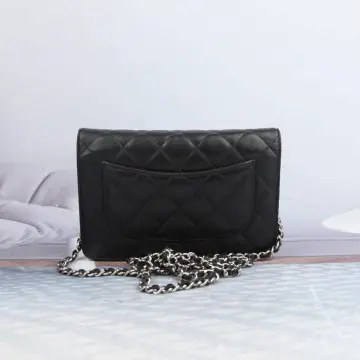Chanel pearl black sling lambskin Luxury Bags  Wallets on Carousell