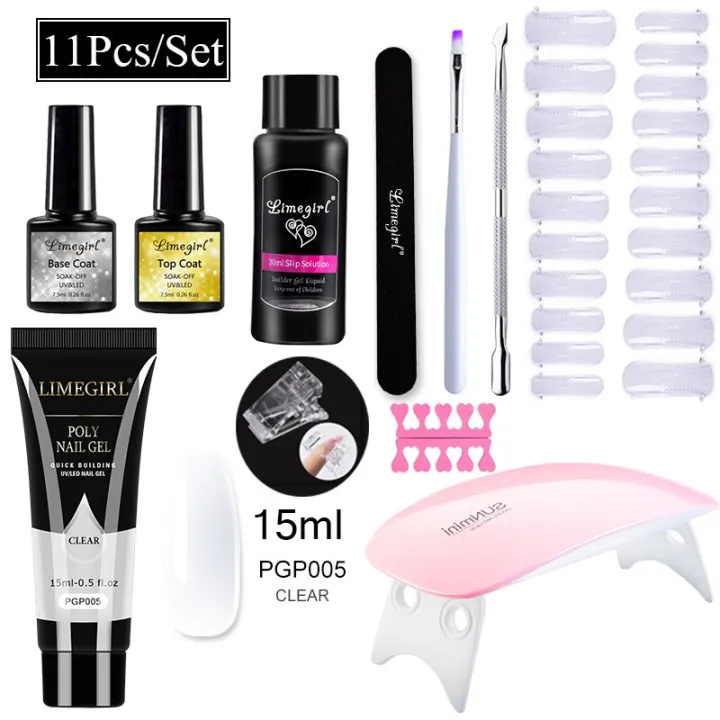 15ML Polygel Set Fast Building Nail polish Finger Extension Jelly Gel ...