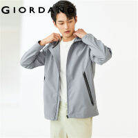 Giordanoผู้ชาย คอมโพสิต polar fleece สีทึบ เสื้อแจ็คเก็ตคลุมด้วย Free Shipping 01071679