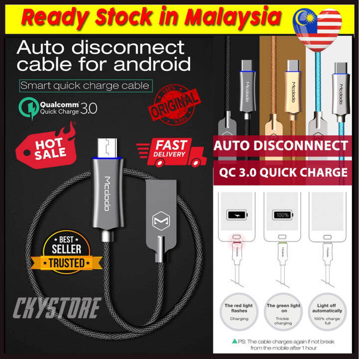 Mcdodo Ca Knight Series A Auto Disconnect Smart Led Quick