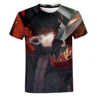 แฟชั่นใหม่เกม Persona 5อะนิเมะเสื้อยืดผู้ชายฤดูร้อนสบายๆขนาดใหญ่เสื้อยืด O-คอแขนสั้นท็อปส์ streetwear