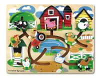 ของเล่นเขาวงกต กระดานภาพสัตว์เลี้ยงเคลื่อนที่ Maze Puzzles: Farm Melissa and Doug ของเล่นเสริมพัฒนาการ กล้ามเนื้อมือ ประสานสายตา