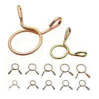 100Pcs Hose Clamp Zinc Plated Spring Clips Gear Hose Fuel Line Clamp for Boats with Storage Box 6/7/8/9/10Mm