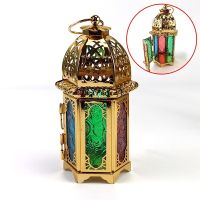 Ramadan Candlestick Eid Mubarak Muslim Party Decoration Hanging Lantern Islamic Style Candle Holder Ramadan Ornaments