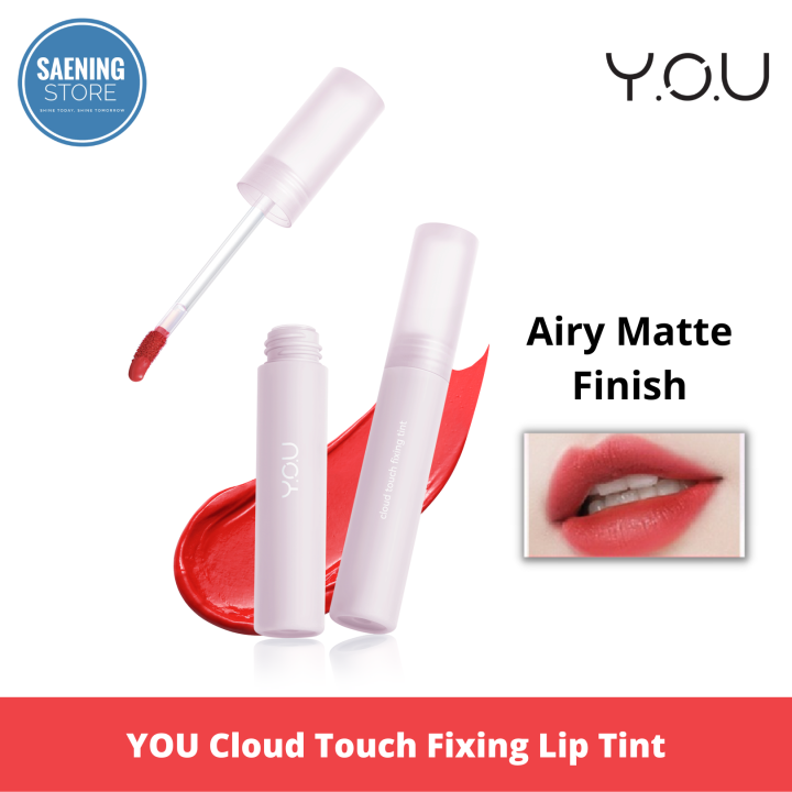 YOU Cloud Touch Fixing Lip Tint [Soft Velvet Finish Lip Stain Korean Style Lipstik Bibir