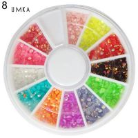 ☆Sl Colorful Shiny Nail Art Decoration Wheel Star DIY Manicure Accessory