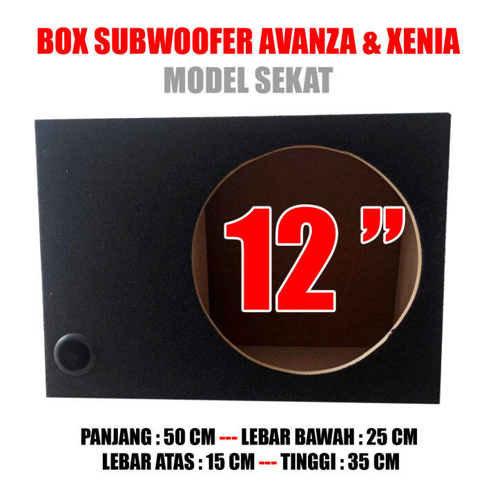 Box Subwoofer 12 Inch Model Sekat Avanza Xenia Pick Up Dll Murah dan