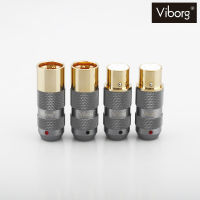 ของแท้ศูนย์ Viborg Copper+Silver+Gold Male / Female XLR Connectors Audio grade / ร้าน All Cable