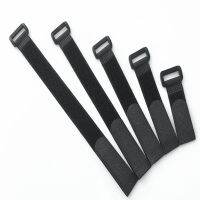 10PCS 25mm Width Nylon Reverse Buckle Strap Cable Ties Sewing Fastener Tape Self Adhesive Loop Tape Strap Sticky Line Finishing Cable Management