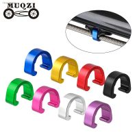 ◑ MUQZI 10Pcs Bicycle Brake Cable/Derailleur Line Buckle Tubing Cable C-Clip Aluminum Alloy Fixed Clamp Clips MTB Road Bike