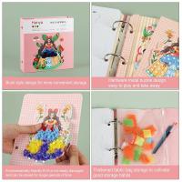 ผ้า Art Frenzy 3 In 1แฟชั่นการออกแบบหนังสือวาด DIY Poke ของเล่นสนุกที่มีสีสันของเล่นเพื่อการศึกษา3D กิจกรรมหนังสือ Art Craft Kit