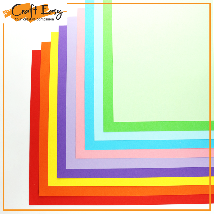 Craft Easy A4 (Colored, Construction Paper) Assorted Colors | Lazada PH