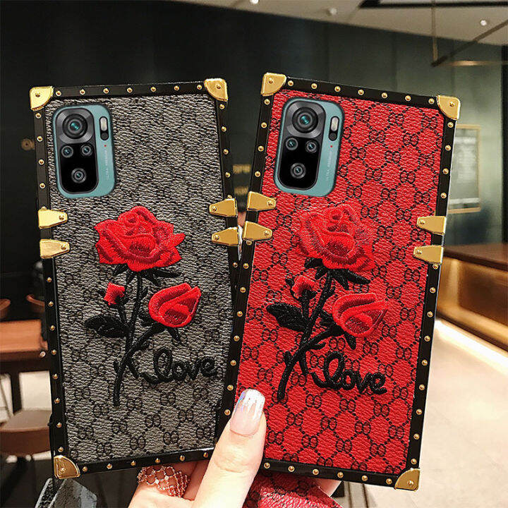 jiefie-เคสลายดอกไม้ดอกกุหลาบสำหรับ-xiaomi-redmi-เคสหรูหราสำหรับ-xiaomi-redmi-note-11s-11-11-pro-note-10-10s-10-pro-note-9s-9-9-pro-note-8-8-pro-เคสโทรศัพท์หนังสี่เหลี่ยมพร้อมสายคล้อง