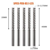 ตัดกัดเครื่องมือ CNC ปลายกัด PCB 3.1 2.4 1.8 1.0บิต D0.8 1.6บิตเครื่องกัดคาร์ไบด์ข้าวโพดแข็ง