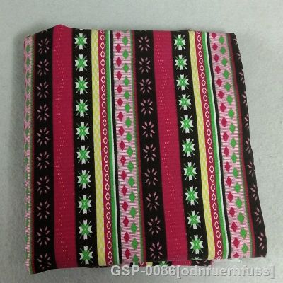 Odnfuerhfuss 50X140ซม. Tecido Africano Espesso E Resistente Preto Rosa Listrado De Algodestão Bolsa Frica Patchwork Faça Mesábua Costura